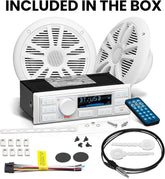 BOSS MG250W.64 Marine Audio Kit – Bluetooth Receiver + 6.5” Speakers